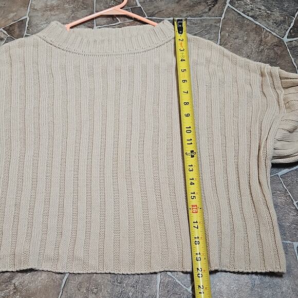 PrettyLittleThing Stone Ribbed Knitted Oversized Sweater - Picture 9 of 13